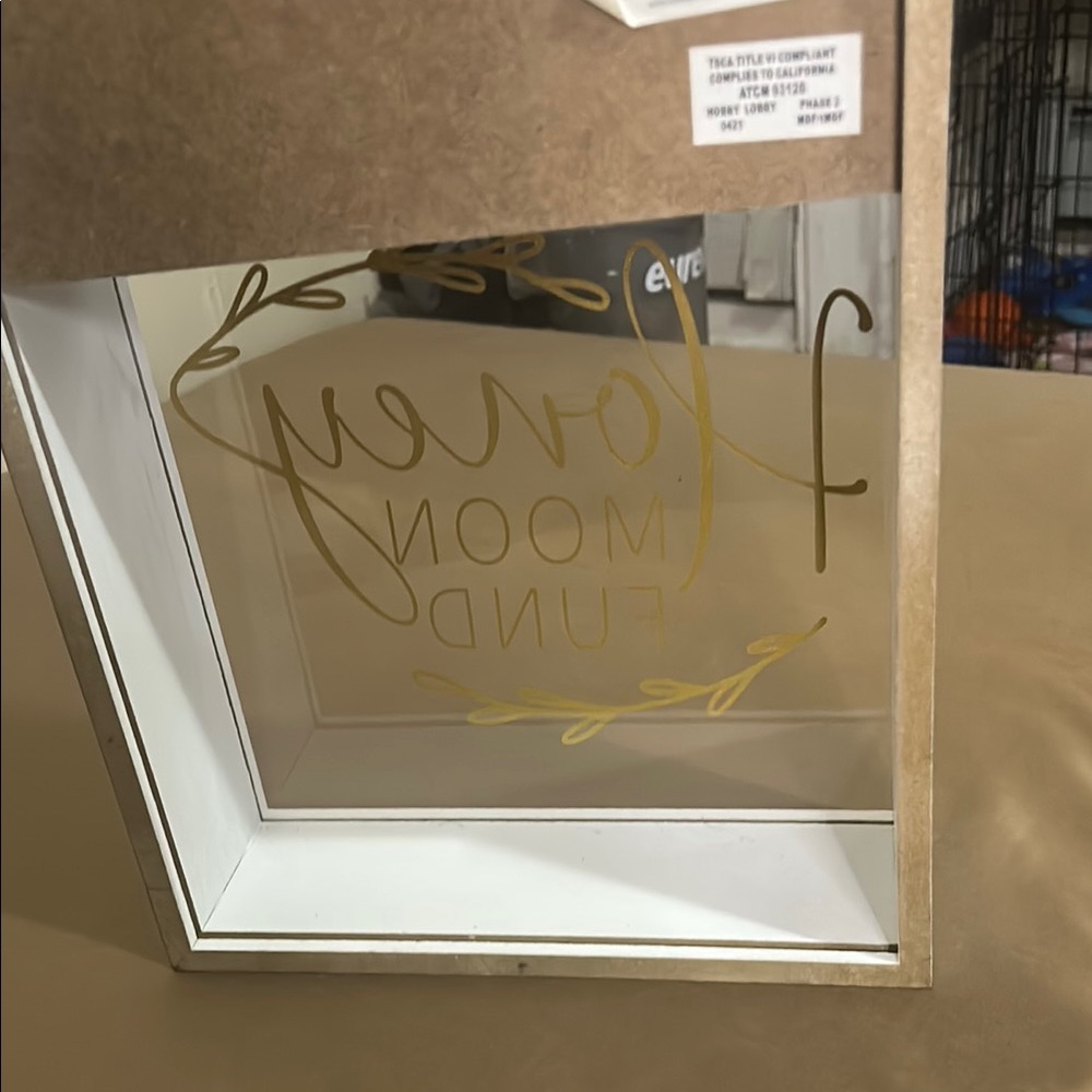 White Honeymoon Fund Box - Picture 5 of 5